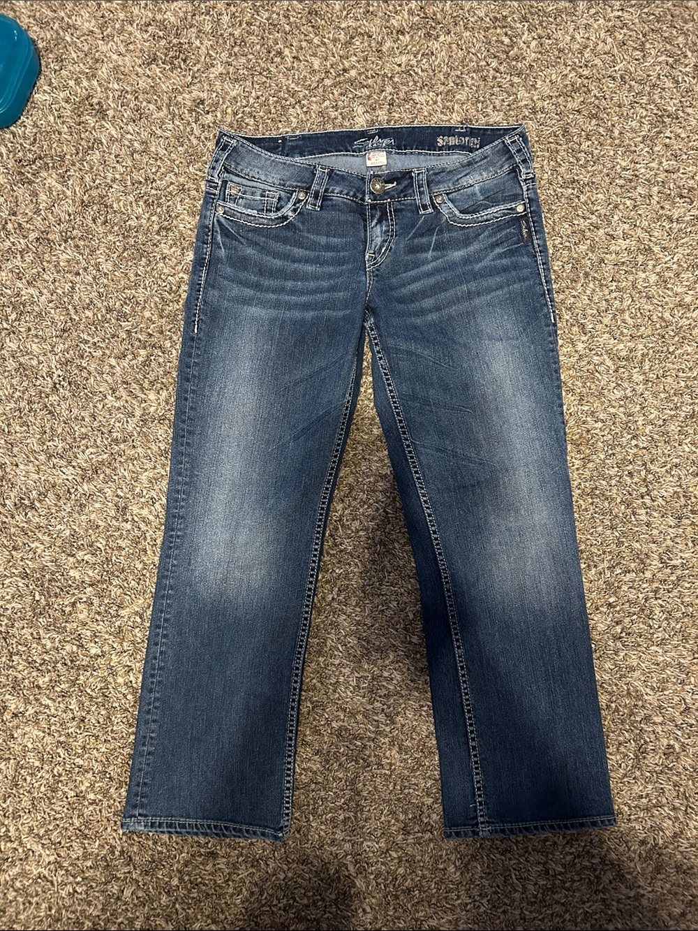 Silver Jeans Women's Medium Dark Capri